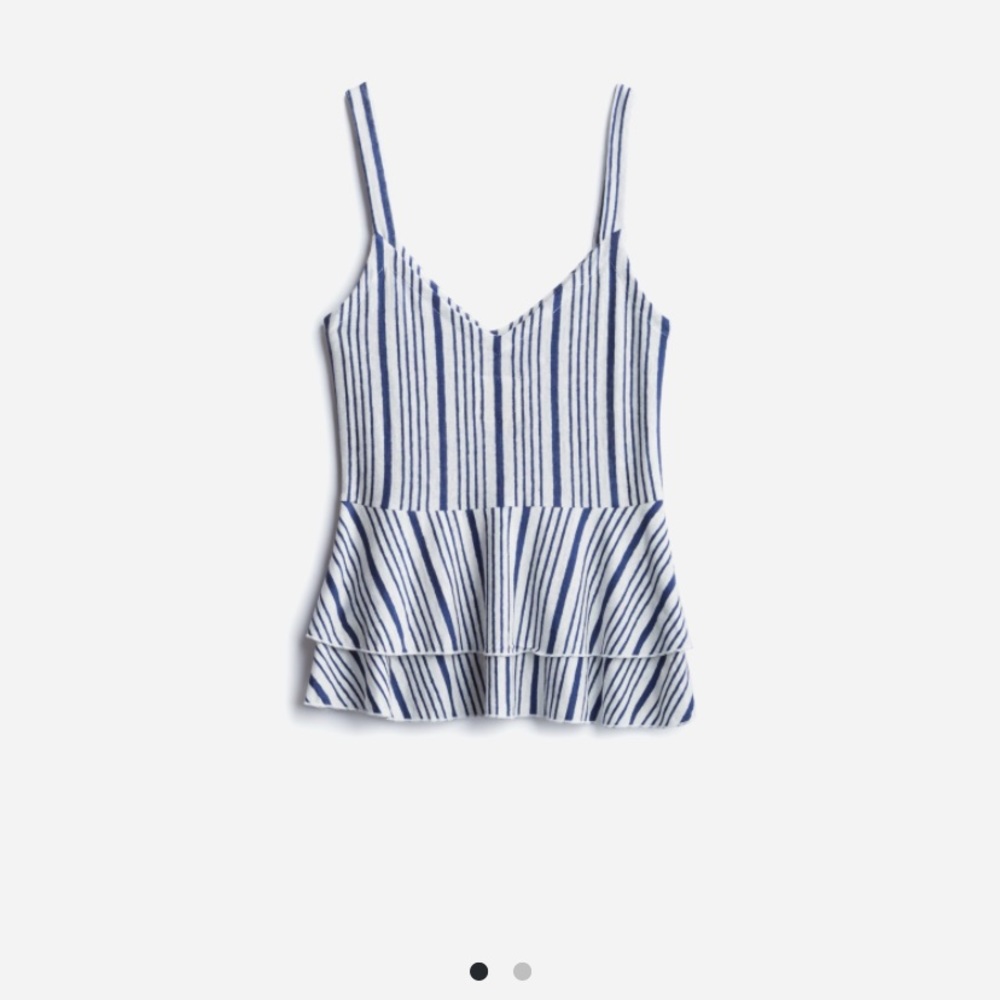 Peplum knit tank
